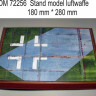 Dan Models 72256 подставка для модели ( тема Люфтвaффе 2 МВ - подложка фото крыла самолёта, крест ) размеры 180мм*280мм