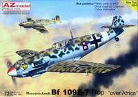 Az Model 76063 Bf 109E-7 Trop 'over Africa' (3x camo) 1/72