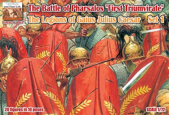 Linear-A LA063 The Battle Of Pharsalos "First Triumvirate" The Legions Of Gaius Julius Caesar Set 1 (3D-Printed) 1/72