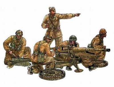 Italeri 06490 Пушка 47/32 Мод.39 с расчетом 1/35