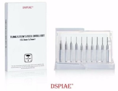 Dspiae DB-03 Свёрла набор 10 шт. (0,3мм-1,2мм) Tungsten Steel Drill Bit (0.3mm-1.2mm)