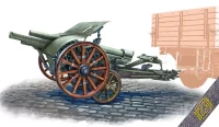 ACE 72595 Cannone da105/28 w/ carrello elastico trailer 1/72