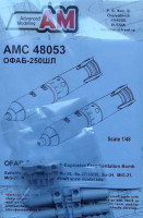Advanced Modeling AMC 48053 OFAB-250ShL HE Fragmentation Bomb (2 pcs.) 1/48