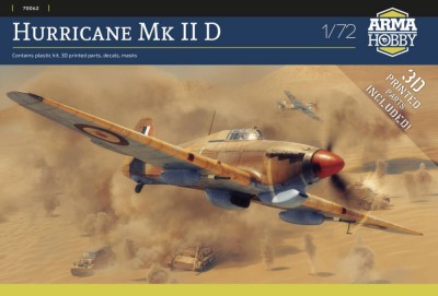 Arma Hobby 70062 Hurricane Mk II D (5x camo) 1/72