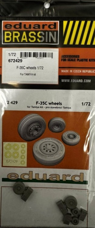 Eduard 672429 BRASSIN F-35C wheels (TAM) 1/72