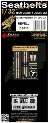 HGW 132635 Seatbelts Bf 109G-2/4 (laser) 1/32