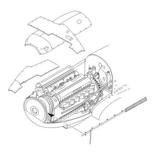CMK 4282 Spitfire Mk. I - engine set for TAM 1/48