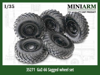 Miniarm 35271 ГаЗ-66 колеса с посадкой, 5 шт 1/35