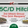 Dk Decals 72104 B-25C/D Mitchel 'The Grim Reapers' (8x camo) 1/72
