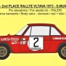Reji Model JM433 Lancia Fulvia HF Rallye Vltava 1973 1/24