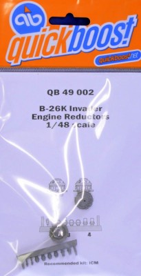 QuickBoost QB49002 B-26K Invader engine reductors (ICM) 1/48