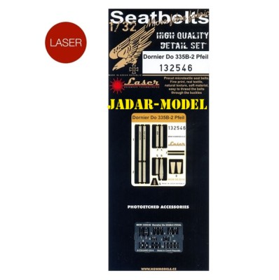 HGW 132546 Dornier Do-335 B-2 Pfeil - Seatbelts 1/32
