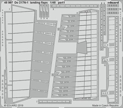 Eduard 48997 SET Do 217N-1 landing flaps (ICM)