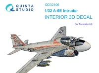 Quinta Studio QD32106 A-6E Intruder (Trumpeter) 3D Декаль интерьера кабины 1/32