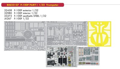 Eduard BIG33127 F-100F PART I (TRUMP) 1:32