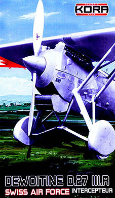 Kora Model KPK72079 Dewoitine D.27 III.R Swiss Air Force 1/72