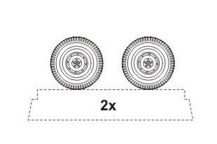 CMK B72014 Ford GPA - wheels for ACA 1/72