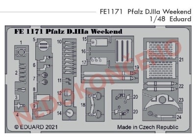 Eduard FE1171 Pfalz D.IIIa Weekend (EDU) 1:48