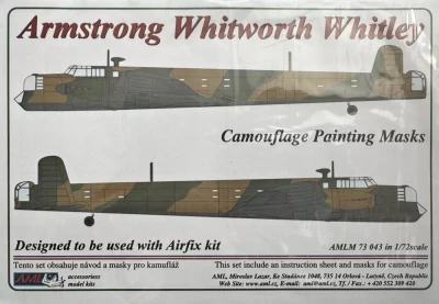 AML AMLM73043 Camouflage Mask A.W. Whitley Mk.V 1/72