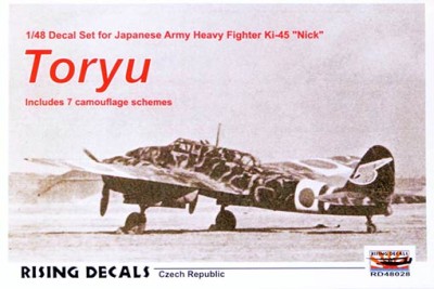 Rising Decals 48028 Ki-45 'Nick' TORYU (7x camo) 1/48