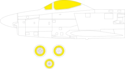 Eduard EX941 Mask F-86D TFace (REV) 1/48