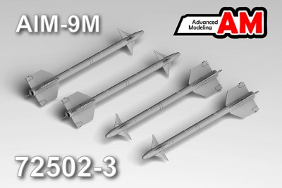 Advanced Modeling AMC 72502-3 Авиационная управляемая ракета AIM-9M 1/72