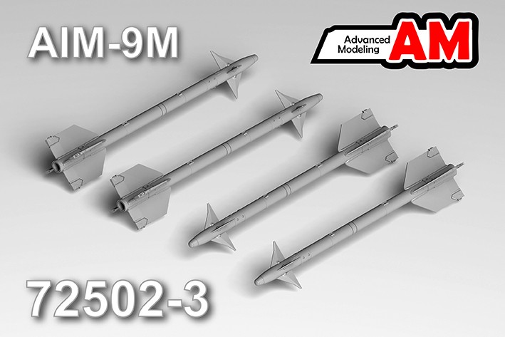 Advanced Modeling AMC 72502-3 Авиационная управляемая ракета AIM-9M 1/72