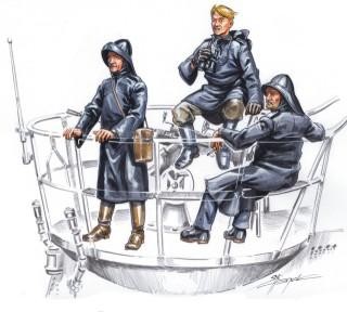 CMK F72133 U-VII crew on sentry (3 fig. ) 1/72