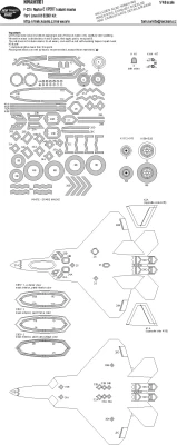 New Ware NWA-M1101 Mask F-22A Raptor EXPERT (I LOVE KIT 62801) 1/48