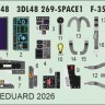 Eduard 3DL48269 F-35A SPACE (ITAL) 1/48