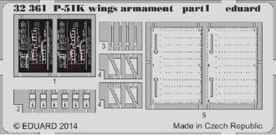 Eduard 32361 P-51K wings armament