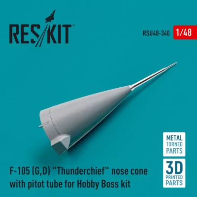 Reskit U48340 F-105 G,D Thunderchief nose cone w/ pitot t. 1/48