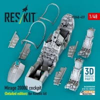 Reskit U48459 Mirage 2000B cockpit - Detailed edition (KIN) 1/48