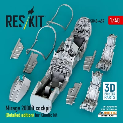 Reskit U48459 Mirage 2000B cockpit - Detailed edition (KIN) 1/48