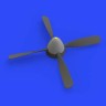 Eduard 648360 P-51D Hamilton Standard uncuffed propeller 1/48