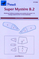 Peewit PW-M72088 1/72 Canopy mask Super Mystere B.2 (AZMO)