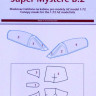 Peewit PW-M72088 1/72 Canopy mask Super Mystere B.2 (AZMO)