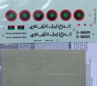 LF Model C72176 Decals T-33 Shooting Star over Libya (SWORD) 1/72