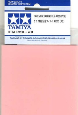 Tamiya 87200 Набор шлифовальной бумаги (на основе полиэстровой пленки) c зернистостью #8000