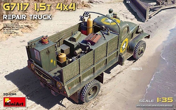 Miniart 35494 G7117 1,5t 4x4 Repair Truck (4x camo) 1/35