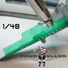77 Propeller 77PRP052 Bf 109 leading edge wavelet template 1/48