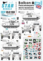 Star Decals 35-C1159 Balkan Peacekeepers # 8. White Warriors. 'White Death' Cheshire Regiment Warrior ISVs in Bosnia 1992-93 1/35
