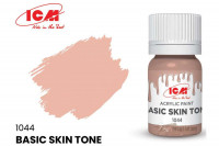 ICM C1044 Основной тон кожи(Basic Skin Tone), краска акрил, 12 мл