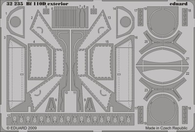 Eduard 32235 Bf 110D exterior DRA