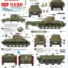 Star Decals 72-A1047 Walcheren Landings. British Tanks and Amphibians participating in the Walcher.n Landings in Holland.Sherman Mk.V Crab Flail Tank, Sherman Mk.V, LVT(A)-2 Buffalo,DUKW, Terrapin Mk.I, M29C Weasel 1/72