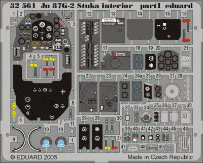 Eduard 32561 Ju 87G-2 Stuka interior HAS