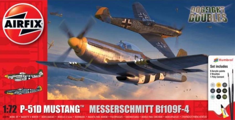 Airfix 50193 P-51D & Bf-109F-4 Dogfight 1/72