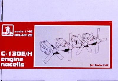Brengun BRL48125 C-130 E-H engine set (ITALERI) 1/48