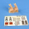 Metallic Details MDR48233 Ejection seat KK-1 3d-printed seats and seatbelts for Mikoyan MiG-15 and MiG-17 1/48
