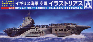 Aoshima 009390 Royal Navy aircraft carrier HMS Illustrious 1:2000